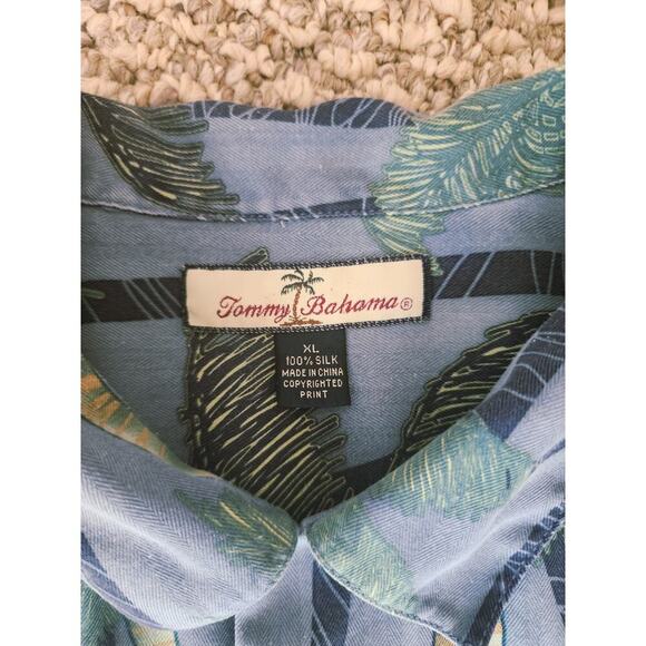 Tommy Bahama Men's Hawaiian Camp Shirt Xl 100% Silk - Picture 2 of 5